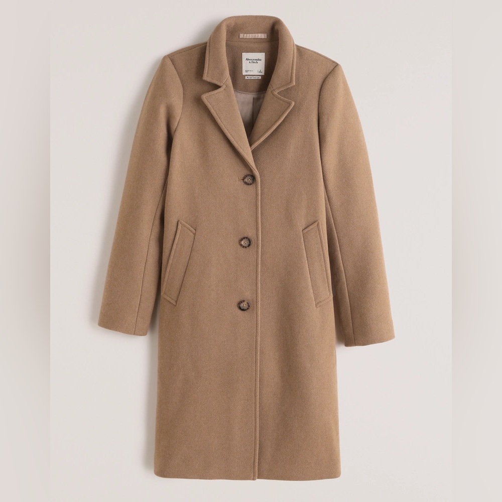 Abercrombie and fitch wool blend dad coat